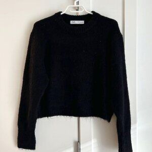 Zara Black Sccopneck Sweater